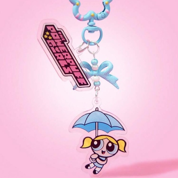 THE POWERPUFF GIRLS X Fashionable Cute & bubbles Pattern Acrylic Keychain - Picture 4 of 4